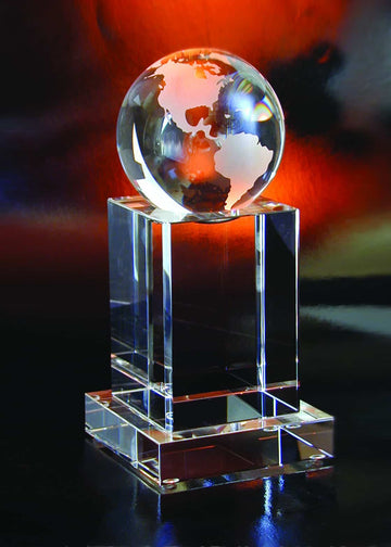 Custom Crystal Award , Crystal Award, Crystal Globe Award